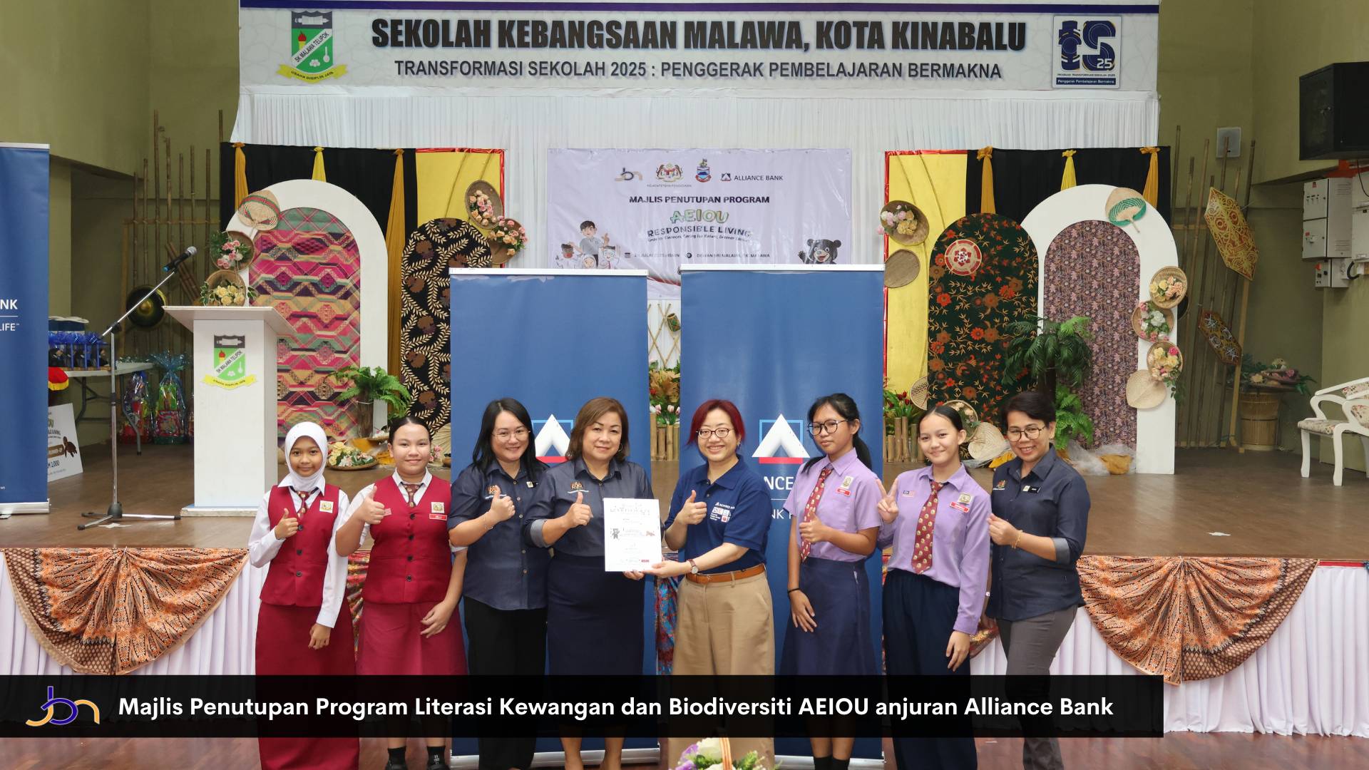 Majlis Penutupan Program Literasi Kewangan dan Biodiversiti AEIOU anjuran Alliance Bank